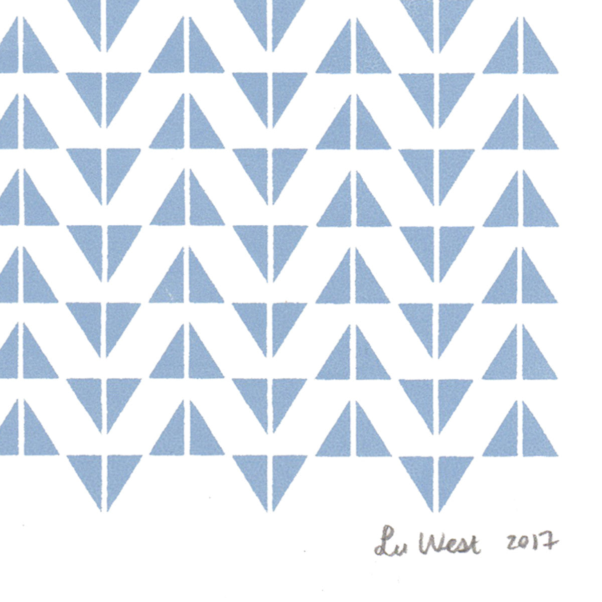 Polar Bear Screen Print in Ice Blue