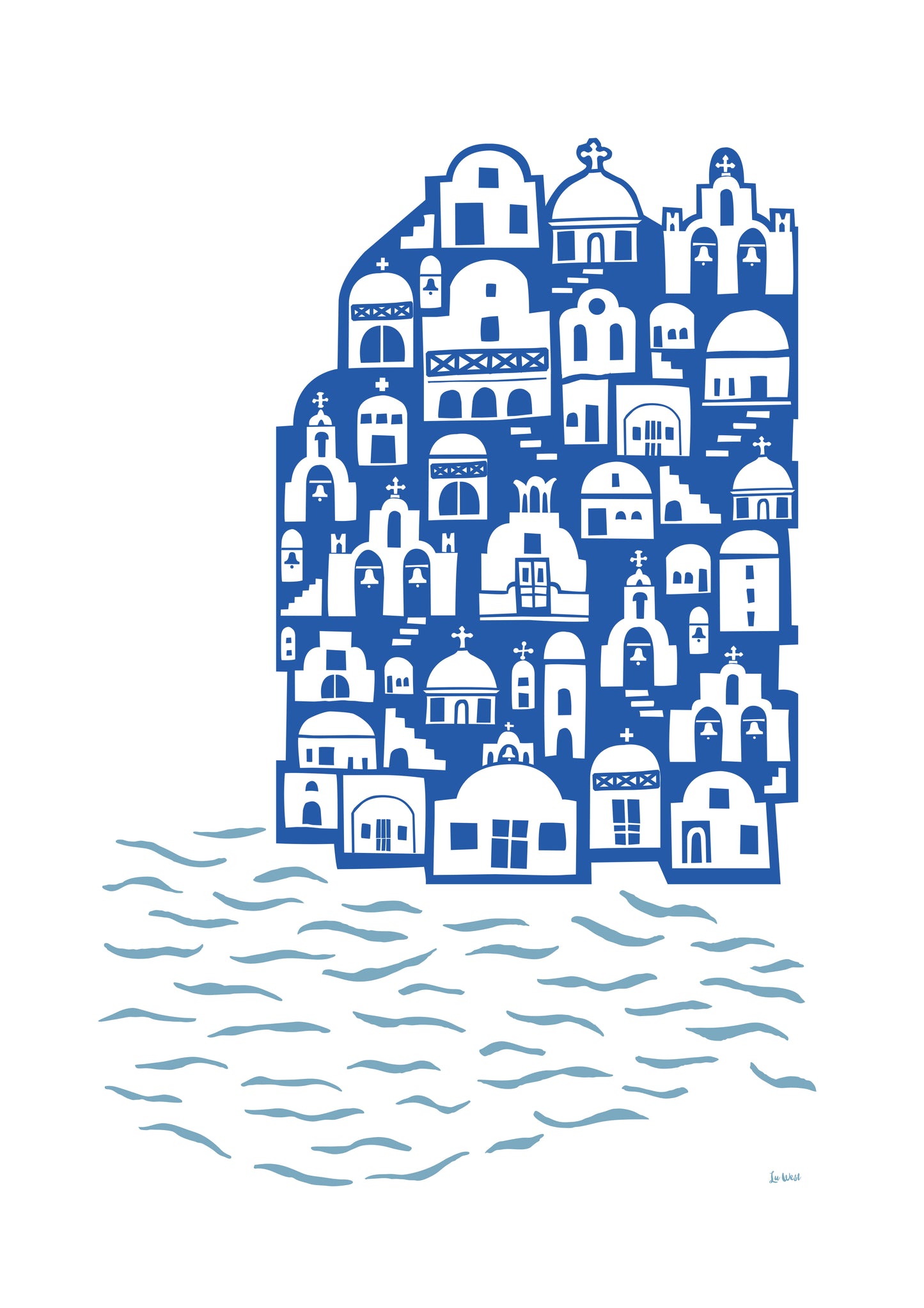 Santorini Giclée Print - framing available