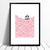 Limited edition print of a little yacht sailing the big blue. The beautiful simplicity of this graphic pastel pink Scandinavian coastal landscape is fresh and fun.