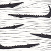 Crocodiles Screen Print in Black