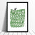 Deer Screen Print in Pine Green and Black