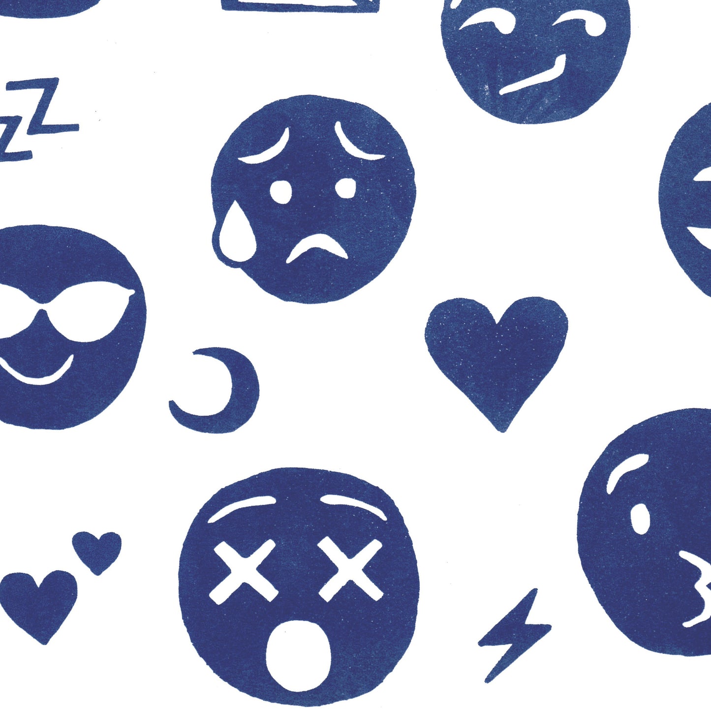 A playfully illustrated graphic print featuring your favourite emojis. This quirky, one-of-a-kind art print will make a witty conversation piece in your home.