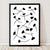 Simple and elegant botanical print with monochrome, graphic flower shapes. This minimalist, Scandinavian print is inspired by the bold florals of the Sixties. 