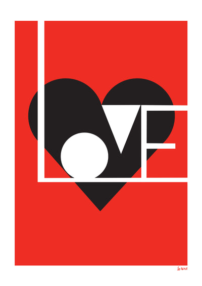 Love print (red) - framing available
