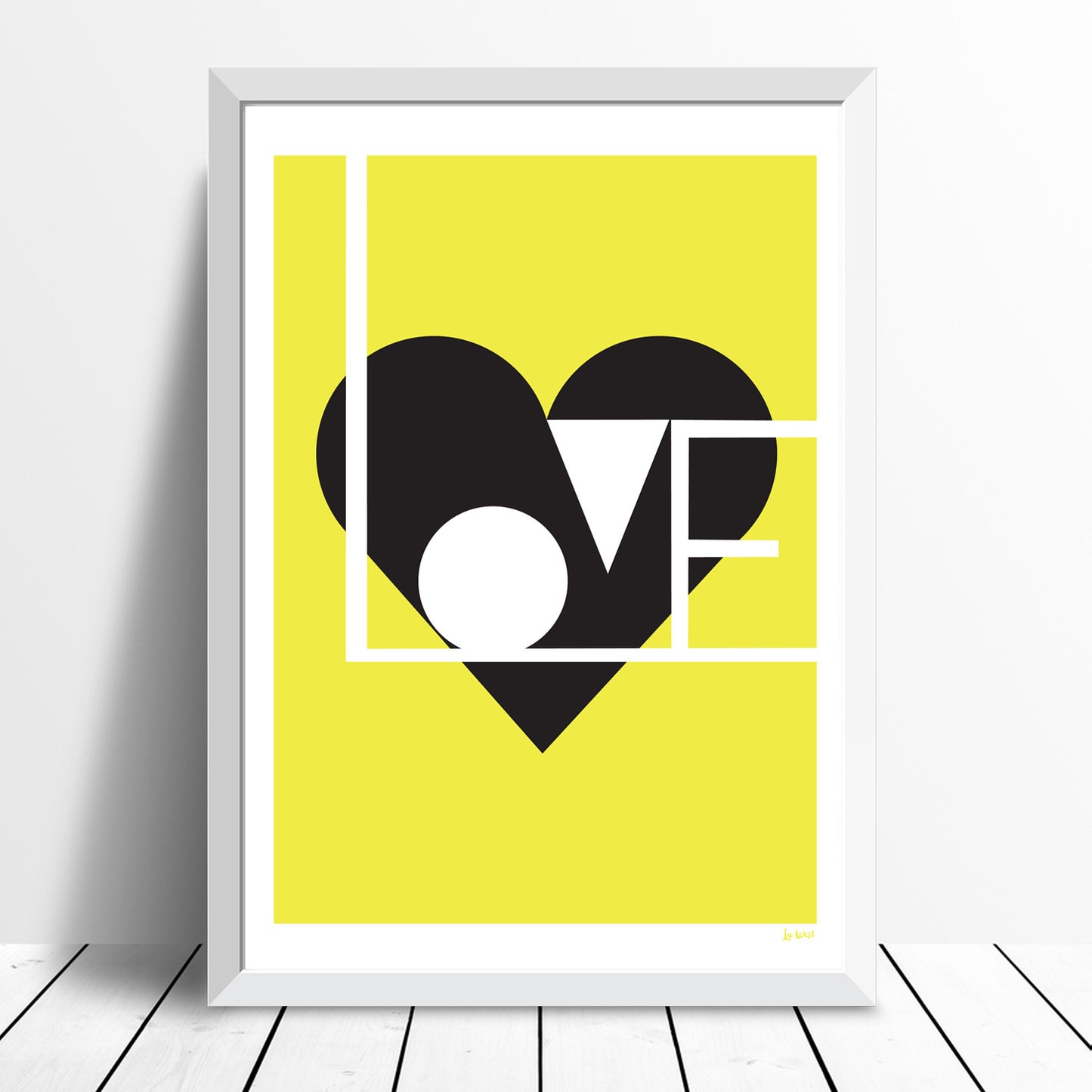 Love print (lemon) - framing available