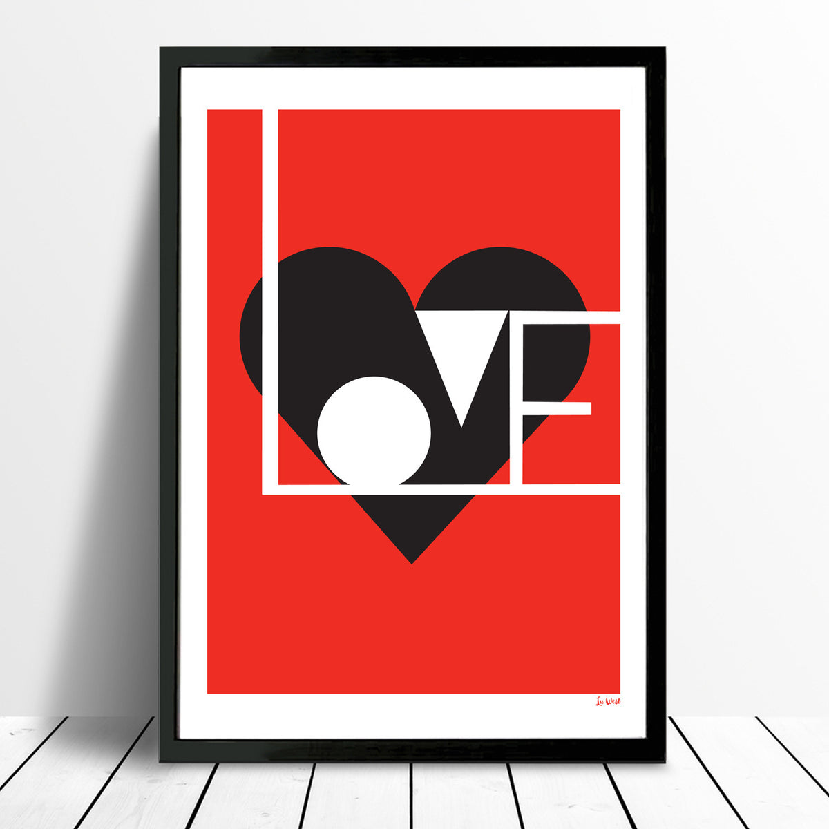 Love print (red) - framing available
