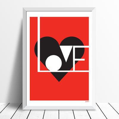Love print (red) - framing available