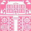 Manor Garden Screen Print in English Rose