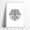 Robots in Love print (grey) - framing available