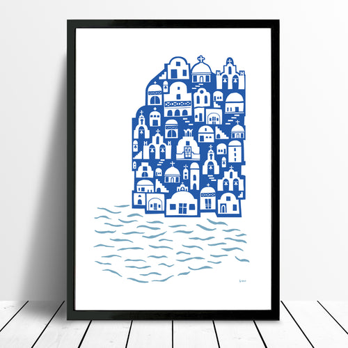 Santorini Giclée Print - framing available