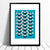 Toucans Screen Print in Teal