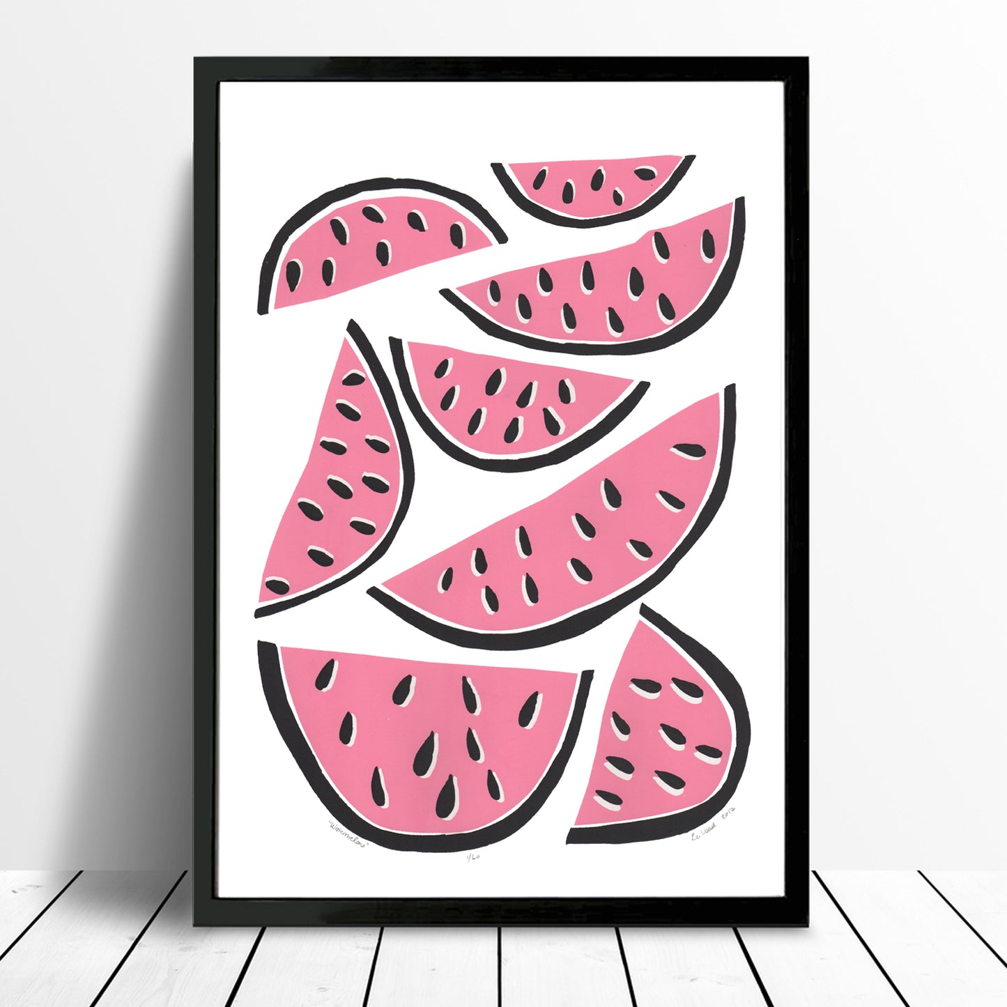 Watermelons Screen Print in Pink
