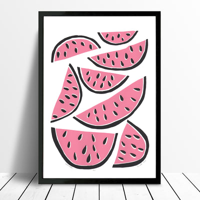 Watermelons Screen Print in Pink