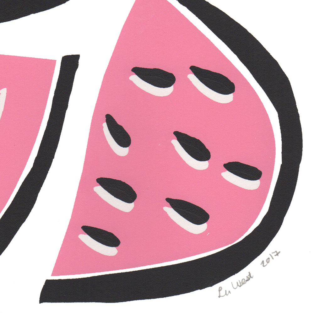 Watermelons Screen Print in Pink