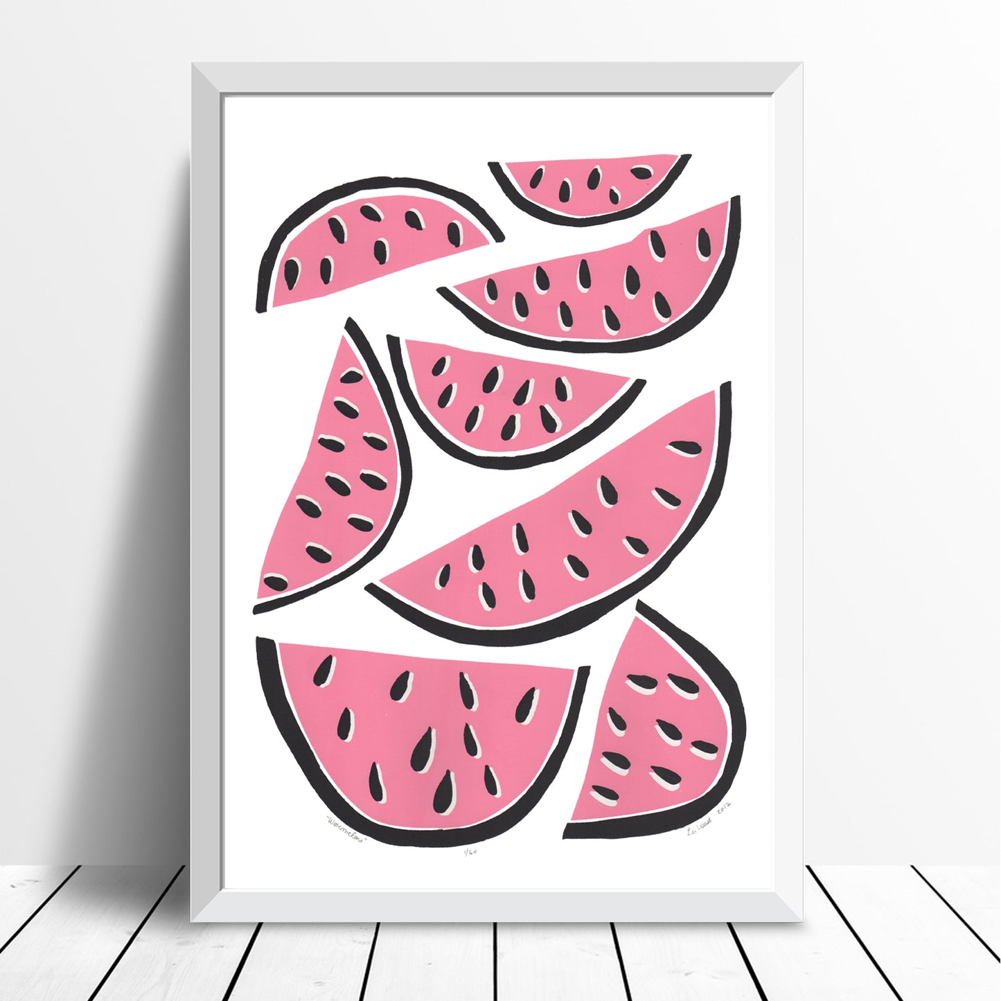 Watermelons Screen Print in Pink