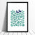Delightful print of midnight blue ducks in a pond of green floating water lilies. The simple botanical patterns will bring a sense of calm to your home.